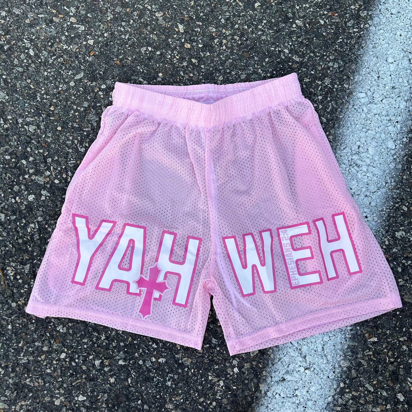 Pink Mesh Shorts